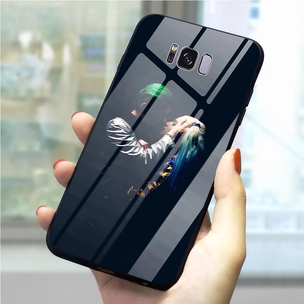Чехол для телефона Galaxy S7 Edge Harley Quinn отряд самоубийц закаленное стекло крышка Note 8 9