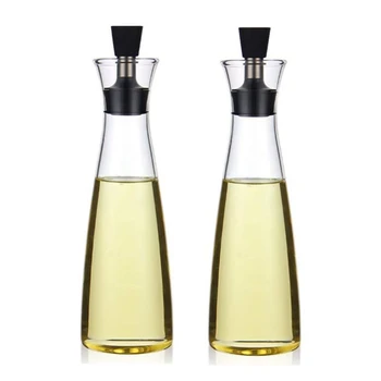 

2 Pcs 500Ml Olive Oil Bottle,Sesame Oil Seasoning Bottle,Kitchen Oil Bottle,Oil Vinegar Bottle,for Kitchen and Barbecue