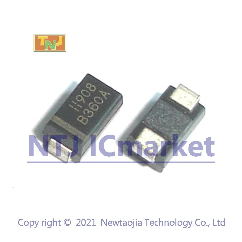 50 шт. B360A-13-F SMD B360 3A выпрямительные диоды с поверхностным креплением Шоттки |