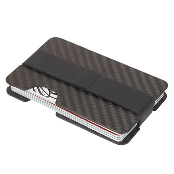 

Carbon Fiber Credit Card Box Anti-magnetic Credit Card Holder Clip For Business Men Dropship New