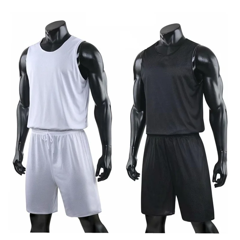 Kids Sports Suit Men Sports Suit Double Sided Wearable Basketball Jerseys Kits Breathable Men and Children Basketball Training Uniforms kits Sportswear Clothes