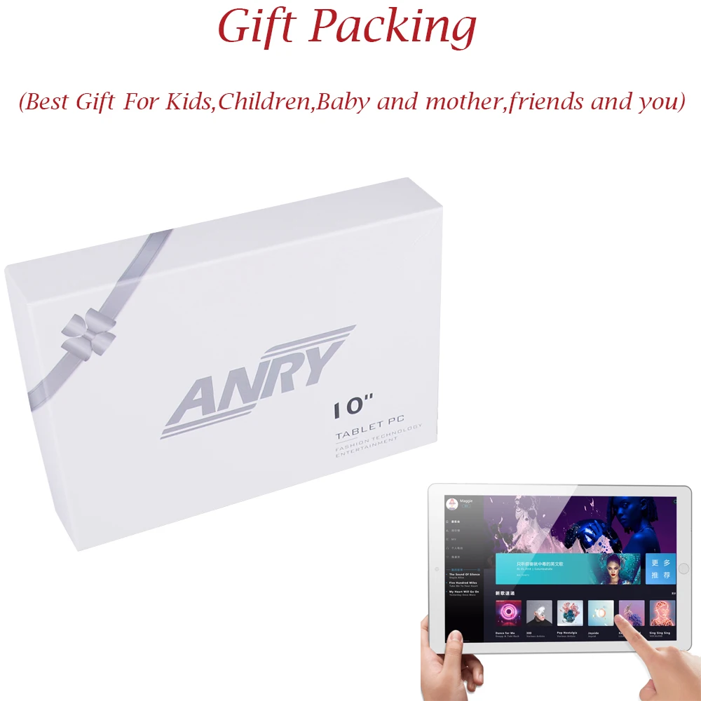 ANRY 10 дюймовый планшет, 3G, четырехъядерный процессор, 4 Гб ОЗУ, 32 Гб ПЗУ, 7,0, планшет на Android, gps, Wi-Fi, 1280X800 ips, лучший подарок для детей