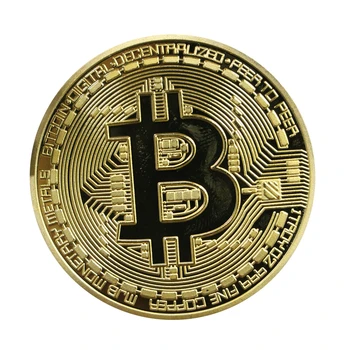 

The bit BitCoin virtual currency coin gold.