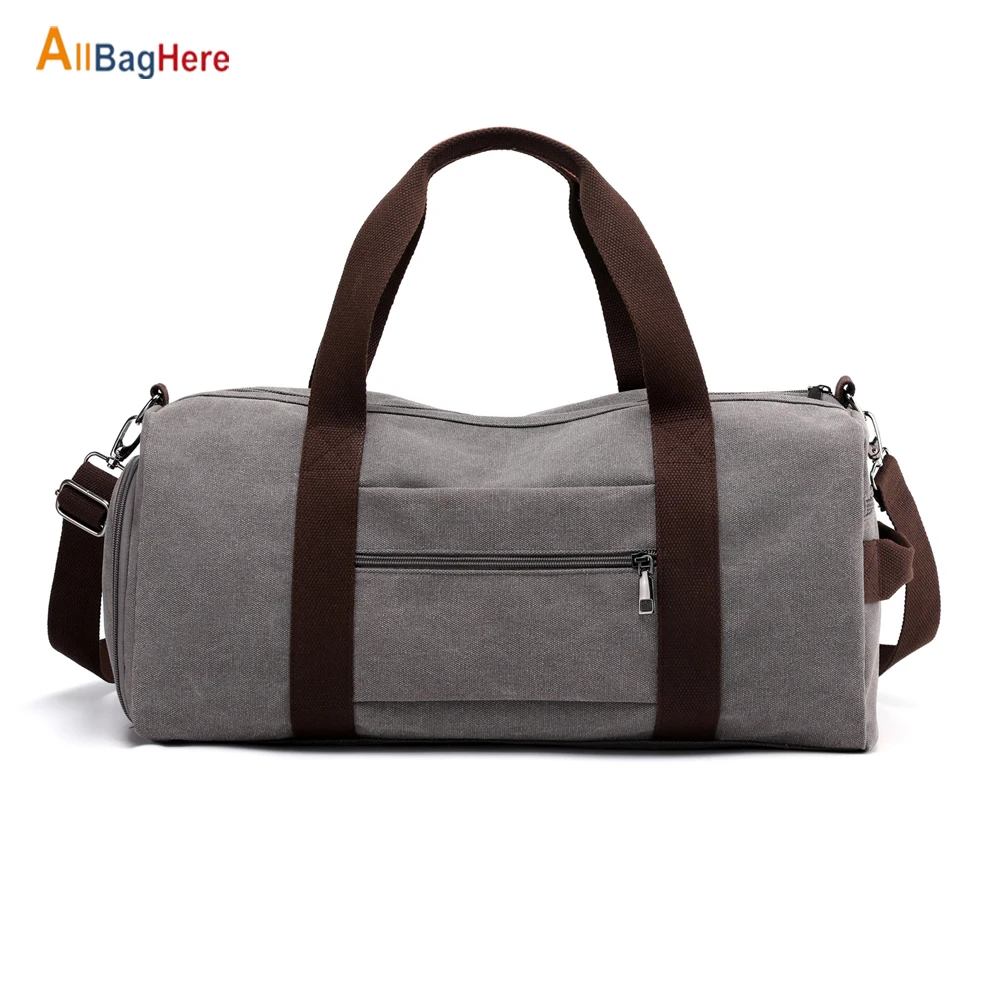 

New Quality Gym Fitness Duffle Bag Men Women Fashion Canvas Luggage Handbag with Shoe Pouch Multifunctional Business Travel Bags