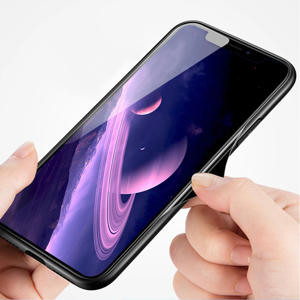 Для Xiaomi Redmi S2/Y2 ударопрочный чехол для телефона из закаленного стекла для Redmi Go полная защита Мягкий силиконовый Край Твердые чехлы