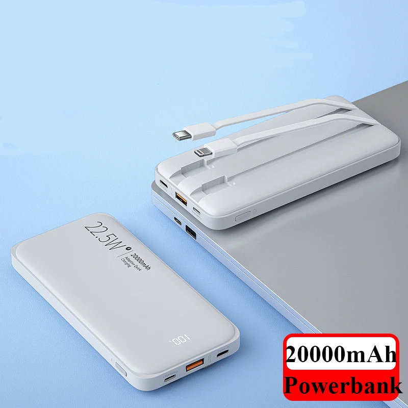 22.5W Power Bank 20000mAh Portable Fast Charging Powerbank Type C PD Quick Charge Poverbank External Battery Charger Power Bank power bank battery Power Bank