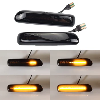 

LED Dynamic Turn Signal Blinker For BMW E46 Limo Coupe Compact Cabriolet Touring Sequential Side Marker Mirror Indicator Light