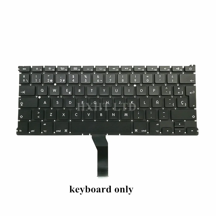 Keyboard only Новинка A1369 A1466 SP испанская клавиатура для Apple Macbook Air 1" A1369 A1466 Клавиатура ноутбука 2011 2012 2013 лет - Цвет: Keyboard only
