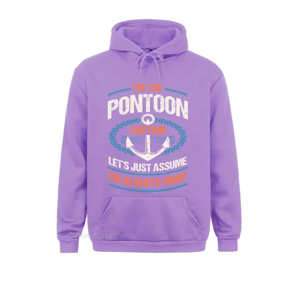 Long Sleeve Hoodies Fall  Women Sweatshirts Retro Pontoon Boat Owner Gift - Im The Pontoon Boat Captain Long Sleeve T-Shirt__19703 Leisure Clothes New Arrival Retro Pontoon Boat Owner Gift - Im The Pontoon Boat Captain Long Sleeve T-Shirt__19703purple