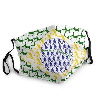 

2014 World Cup Fans Brazil Flag Non-Disposable Face Mask Pattern Anti Bacterial Dust Protection Mask Respirator Mouth Muffle