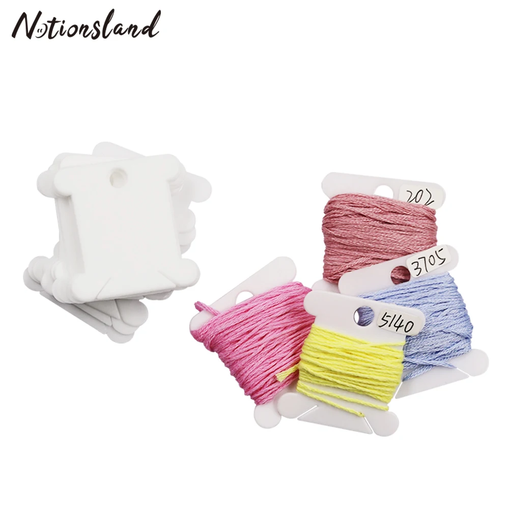 Пластиковые нитки для вышивки крестиком и 400 шт. ниток с цифрами наклеек сделай