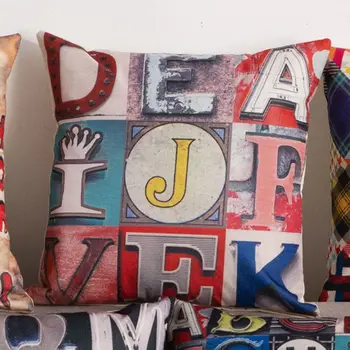 

Nordic Style Pillow for Bedside Livingroom Travel Office Home Sofa Pillow Simple Personality Letter Pillow with Pillowcase