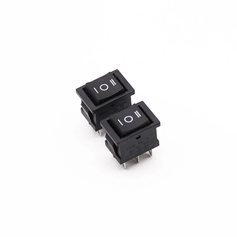 1 шт. KCD1 Мини Черный 3 Pin / 6 pin Кнопка ВКЛ/ВЫКЛ/вкл кулисный переключатель