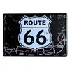 20x30cm USA Route 66 Metal Sign Plates Garage Signs Vintage Tin Plate Bar Wall Decor Plaque Shabby Chic Poster Painting A876 ► Photo 1/6