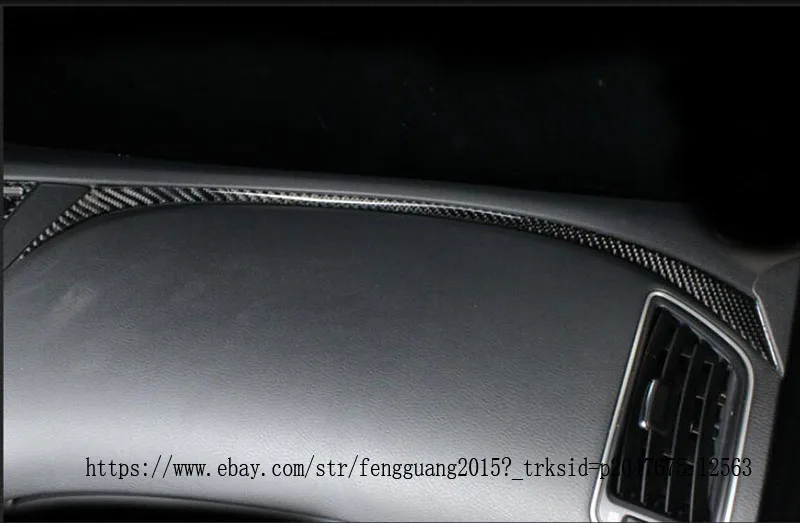 Для Infiniti Q50- карбоновое волокно приборная панель украшение крышка отделка модификация автомобиля аксессуары