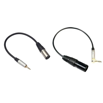 

1 Pcs o Cables 90 Degree Stereo Trs Male To Xlr 3Pin Male & 1 Pcs Male Jack Plug To 3 Pin Xlr Male Stereo Cable