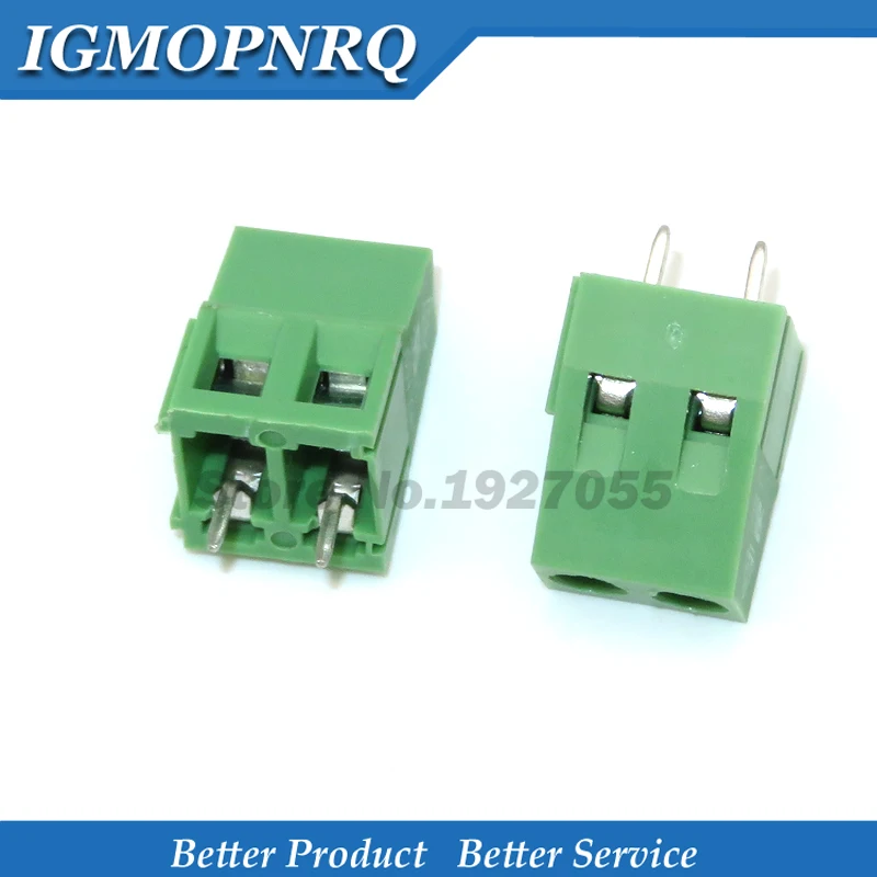 

20PCS PCB Terminal KF128-2P 5.08mm KF128 2 Pin Green Connect Screw Terminal Connector Splice connector