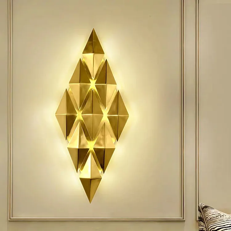 

wall lamp background wall decorative wall lamp light luxury villa contracted sitting room wall lamp bedroom lamp