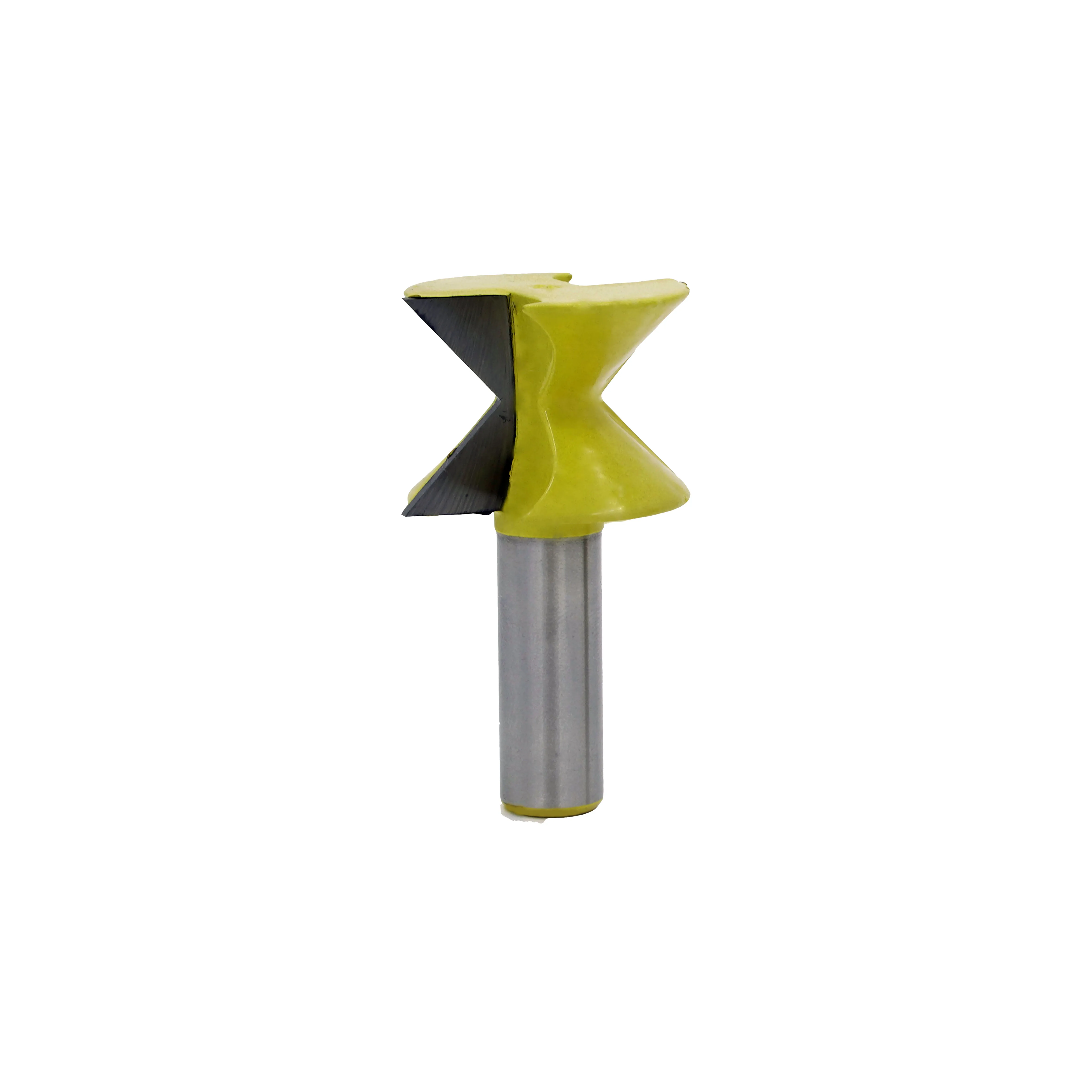 2pcs 1/2" Shank 90 Degree V design Tingue Groove Edge Banding Router Bit Set Plate Splicing Woodworking Milling Cutter