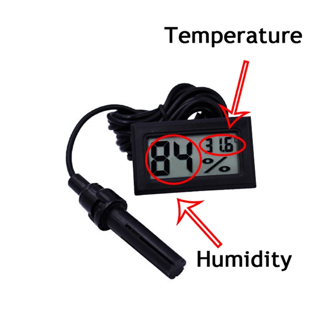 Mini Lcd Digitális Hőmérő Higómember Termosztát Beltéri Kényelmes Hőmérséklet -Érzékelő Páratartalom Mérőmérő Műszerek Szonda - Image 4
