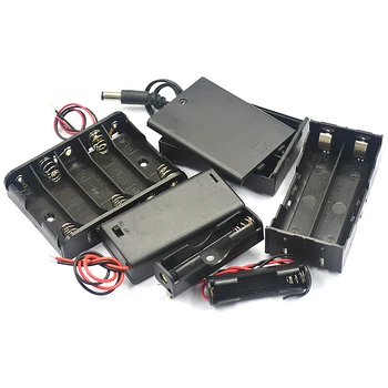 

1PCS Wholesale High Quality AAA Plastic Series Connection Alkaline Battery Box With Wire Free DC 1.5V 3V 6V 9V 12V Shipping
