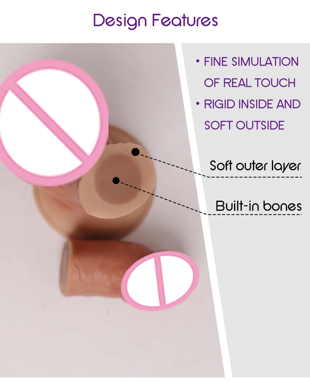 18cm Huge Large Realistic Dildos Silicone Penis With Suction Cup Anal Plug for Women G Spot Stimulate Sex Toys Eyung Adults Sex Shop (4)
