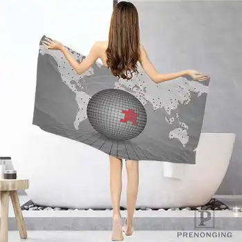 

Custom World Map (1) Bathroom Washcloth Towels Face Towel/Bath Towel Shower Towels Size 33x74cm/72x143cm#18-12-17-06-294
