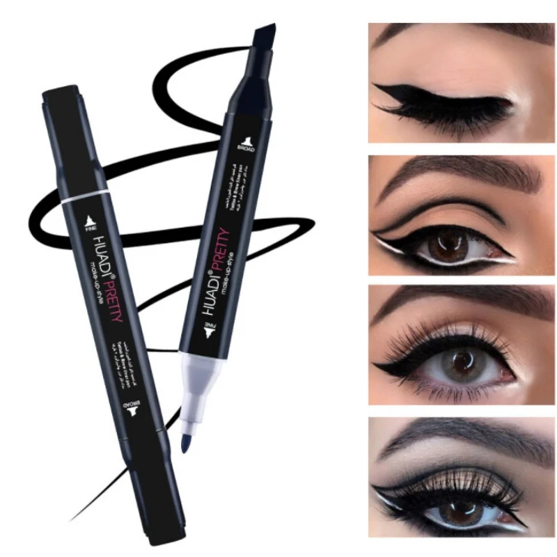 

Double-end Liquid Eyeliner Waterproof Eyeliner Fine Head Thick Head Mark Eyeliner Pen