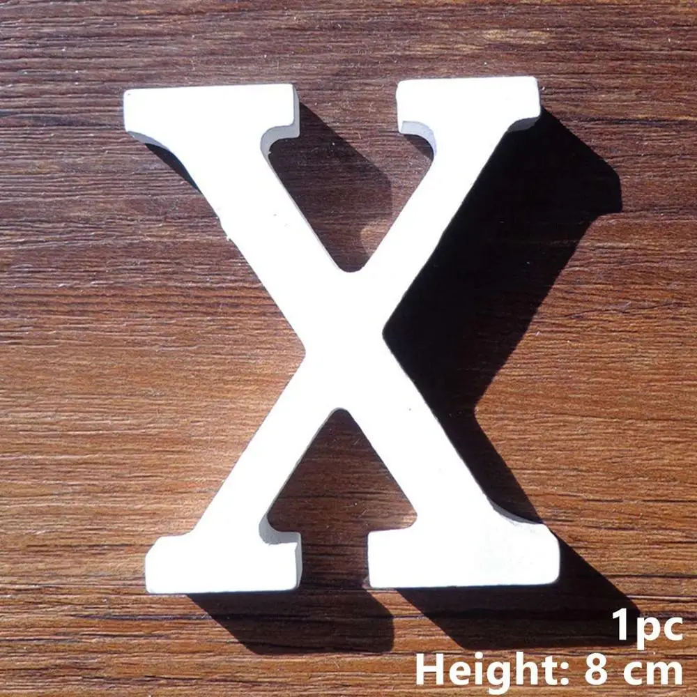 Wood Letter X Taoup A-Z деревянные буквы стоящий домашний декор "сделай сам" 0-9 деревянный номер Украшение свадебного стола аксессуары индивидуальное имя любовь женитьба - Цвет: Wood Letter X