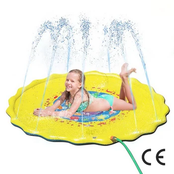 

Sprinkler for Kids Pad Play Mat 60" Baby Wading Pool for Toddlers Summer Outdoor Water Toys Kids Sprinkler Pool for Children