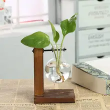 Florero de estilo creativo Vintage tipo C soporte Micro hidropónico para exteriores bonito florero hidropónico para decoración de escritorio