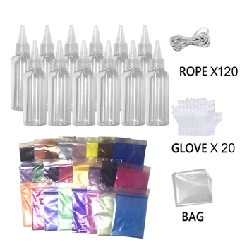 

24 Color Tie Dye Kit Kid Tie Dye Art Set One-Step Adults Fabrics Dye Paints Supplies Fashion Festival DIY Art Craft Gift