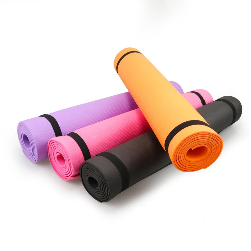 4MM PVC Yoga Mats Anti-slip Blanket PVC Gymnastic Sport Health Lose Weight Fitness Exercise Pad Women Sport Yoga Mat