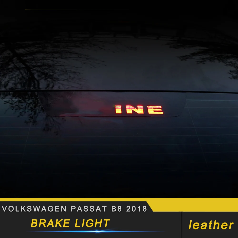 

For Volkswagen Passat B8 2018 Car Styling Rear High Brake Light Lamp Cover Frame Trim Sticker Exterior Accessories