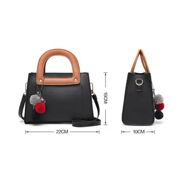 

Ladies Handbag PU Stitching Color Elegant Style Women Crossbody for Daily Use A69C