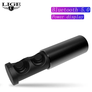 

LIGE Wireless Headphones Bluetooth 5.0 TWS Headphones Power display HD sound quality Wireless Earphones Earbuds Noise Canceling