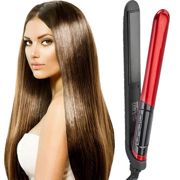 

Flat Iron Hair Straightener and Curler 360 Degree Rotation Dry Hair Iron Styling Tool