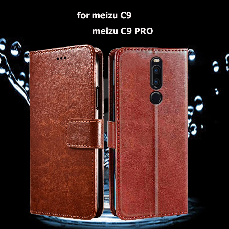 Флип-чехол для Meizu C9, чехол для телефона Meizu C 9 PRO Coque Funda, кожаный чехол-Кошелек из искусственной кожи, Capas