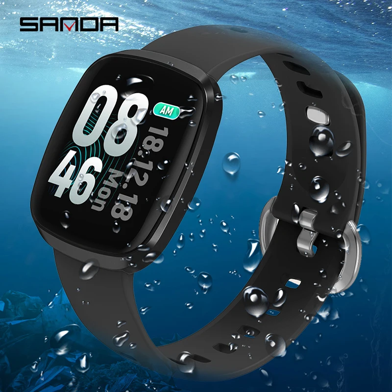 Sanda GT103 Smart Watch Blood Pressure Tracker Waterproof Bracelet Fitness Message Reminder Relogio Inteligente | Электроника