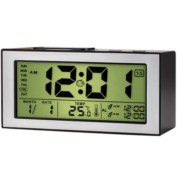 

Digital Alarm Clock for Bedrooms,Simple Operation with Time and Temperature Display,2 Alarms and Snooze Function,Adjustable Volu