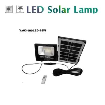

100/75 Led solar light lamp floodlight leds For Outdoor Garden Wall Yard LED Security With Adustable Angle indoor remote timer