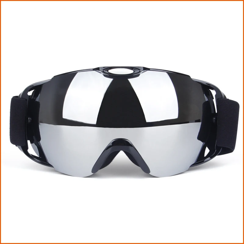 bla frame sil lens Obaolay, брендовые лыжные очки, двойные линзы, защита UV400, противотуманные очки для близорукости, можно установить, для мужчин и женщин, очки для сноуборда - Цвет: bla frame sil lens