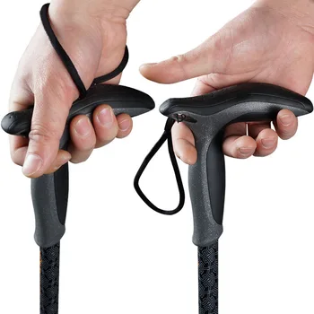 

Newly Carbon Fiber Internal Lock T Curved Handle Trekking Pole Walking Outdoor Walking Stick S66