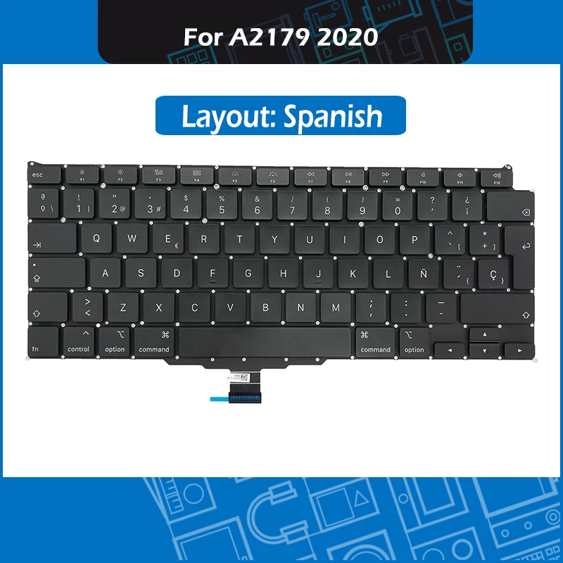 

New Laptop A2179 Spanish Layout Keyboard For Macbook Air 13" Early 2020 Keyboard Replacement EMC 3302