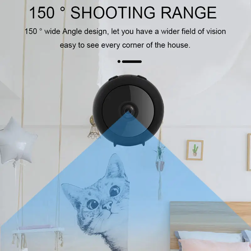 Мини Wifi мини камера Hd 1080P со смартфоном приложение и Ip ночного видения для домашней безопасности Видео камера с детектором движения и Magne