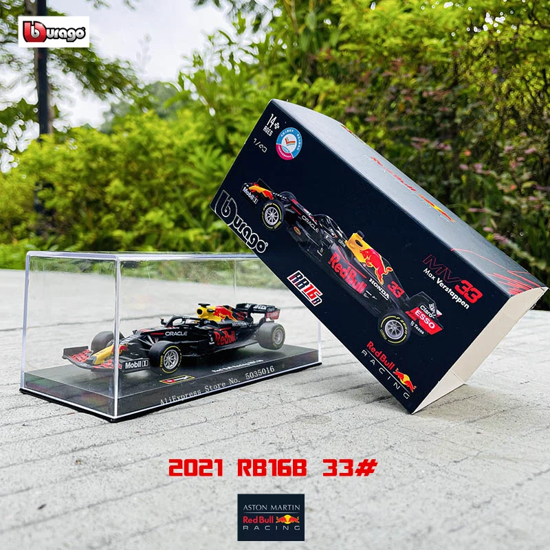 Модель гоночного автомобиля Bburago 1:43 2021 F1 Red Bull Racing RB16B 33 # Max Verstappen коллекционная