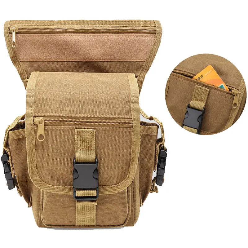 Molle, сумка для ног, военная, 1000D, нейлоновая, водонепроницаемая, мужская, тактическая, поясная сумка, для ног, для путешествий, для походов, охоты, кемпинга, велоспорта