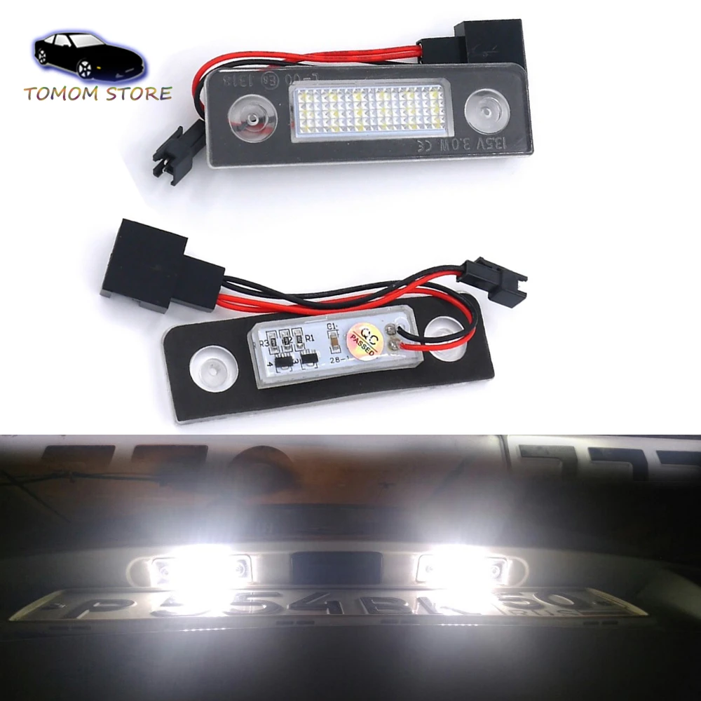 2x送料エラー車リア 18 Smd Ledナンバープレートライトシュコダのroomster 5jオクタヴィア 1z交換オートアクセサリー部品 Light For Car Car Lightskoda Roomster Led Aliexpress