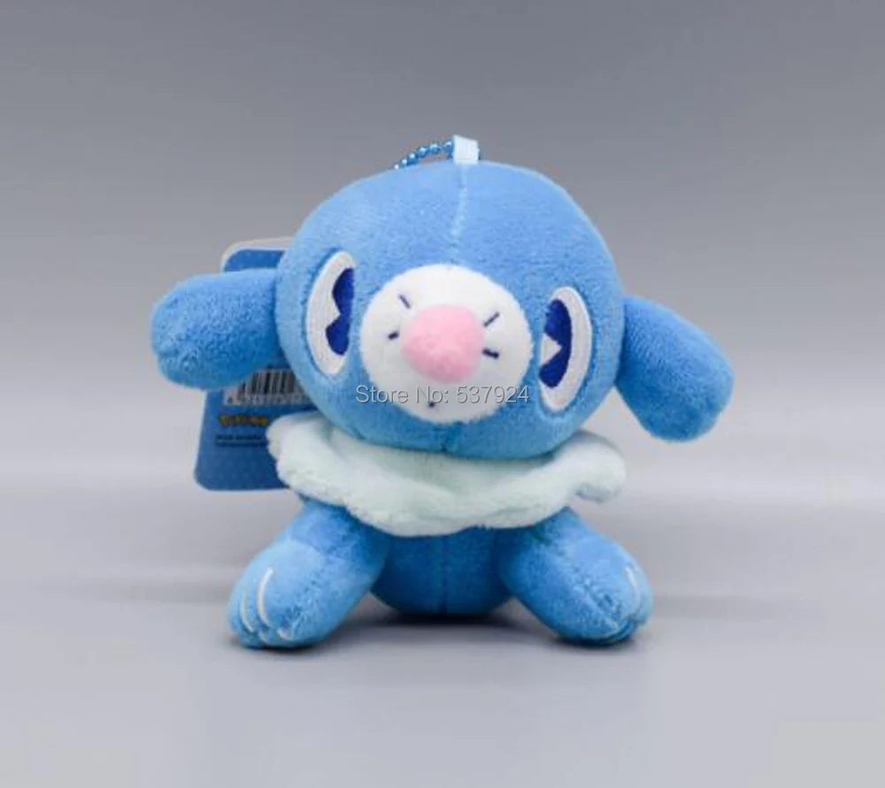 New 35PCS Squirtle Froakie Piplup Totodile Mudkip Popplio Oshawott 4"10CM Plush Keychian Pendant