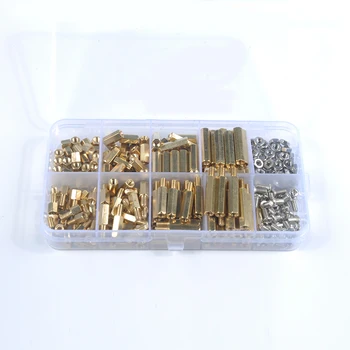 

300PCS Box-packed Hexagon Copper Column Screws Combination High Connection Strength Screws